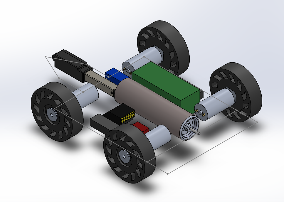 SolidWorks layout of BattleBot